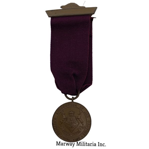 WW1 Welcome Home Medal Orillia Ontario