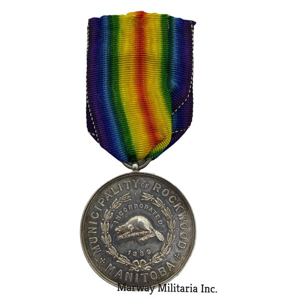 WW1 Welcome Home Medal Municipality of Rockwood Mb
