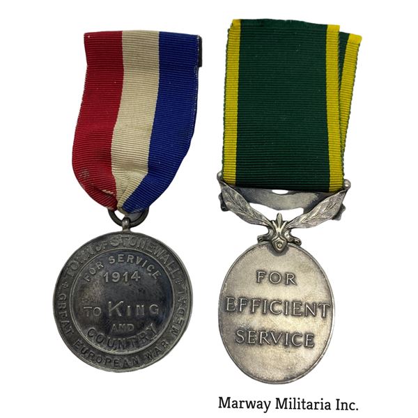 Welcome Home Medal & Efficiency Medal Camerons of Canada