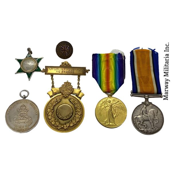 WW1 Welcome Home Medal, WW1 Pair & Other Militaria. Township of Adamston