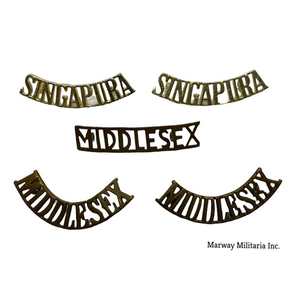 Lot of British Shoulder Title Badges