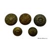 Image 1 : Lot of 5, Early Pre 1902 Canadian Militia Uniform Buttons