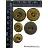 Image 2 : Lot of 5, Early Pre 1902 Canadian Militia Uniform Buttons