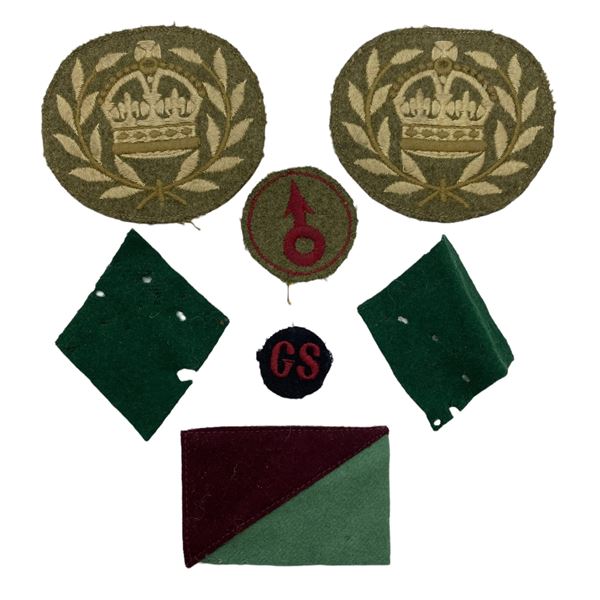 Lot of 7, WW2 era Divisional Flashes & Patches