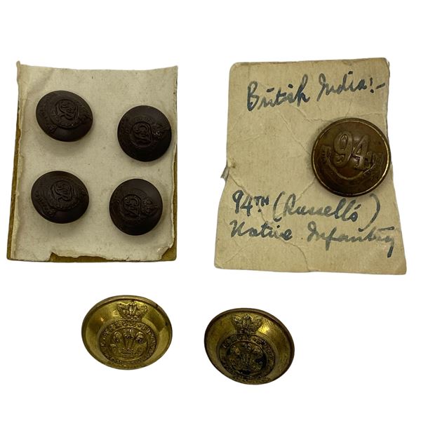 Lot of 7, British Regimental Buttons