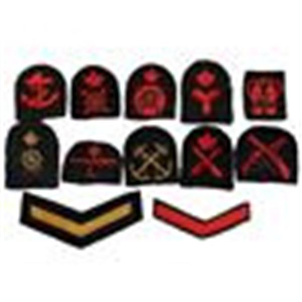 Lot of 37 Canadian Navy / RCN Rate / Rank Patches