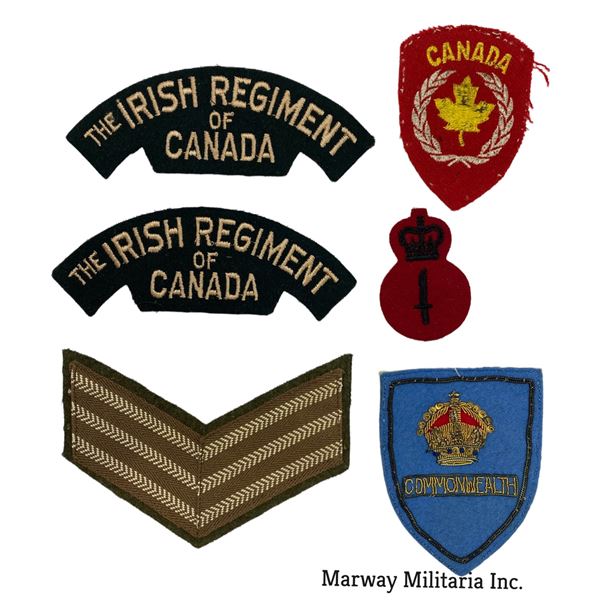 Lot of 6 Canadian Military Flashes / Insignia