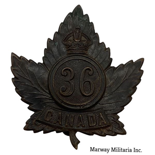 WW1 CEF 36th Battalion Cap Badge