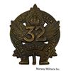 Image 1 : WW1 CEF 32nd Battalion Cap Badge