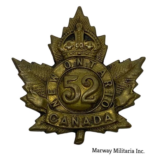 WW1 CEF 52nd Battalion Cap Badge