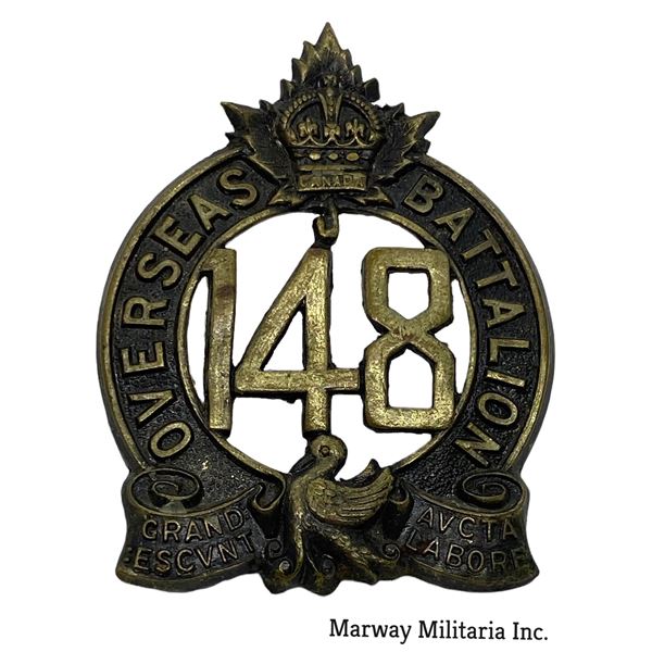 WW1 CEF 148th Battalion Cap Badge