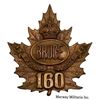 Image 1 : WW1 CEF 160th Battalion Cap Badge