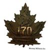 Image 1 : WW1 CEF 170th Battalion Cap Badge