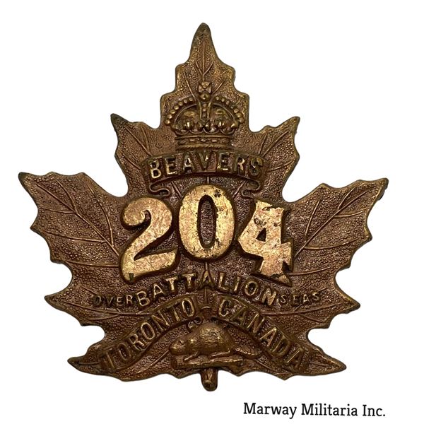 WW1 CEF 204th Battalion Cap Badge