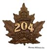 Image 1 : WW1 CEF 204th Battalion Cap Badge