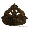 Image 1 : WW1 CEF 204th Battalion Collar Badge