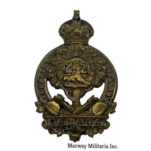 WW1 CEF 242nd Battalion Cap Badge