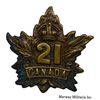 Image 4 : WW1 CEF Collar Badge Lot 21st & 27th Battalions