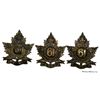 Image 1 : WW1 CEF Collar Badge Lot of 3. 61st Battalion