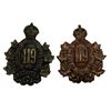 Image 1 : WW1 CEF 119th Battalion Collar Badge Lot