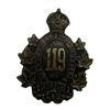 Image 3 : WW1 CEF 119th Battalion Collar Badge Lot
