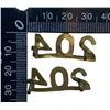 Image 2 : WW1 CEF 204th Battalion Shoulder Title Badge Pair