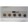 Lot of 5 2010 Royal Canadian Navy Centennial Loonies. Housed in their original RCM folder. BU.
