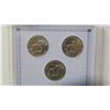 Image 5 : Set of 3 U.S. 1980 P/D/S Susan B. Anthony Dollars. AACGS certified & graded MS-64.