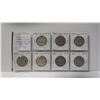 Image 1 : Complete Set of 7 Canadian World War II Silver 50 Cents 1939 – 1945. Coins grade VF-20 to EF-40.