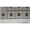 Image 4 : Complete Set of 7 U.S. World War II Silver Mercury Dimes. Includes 1939, 1940, 1941, 1942, 1943, 194