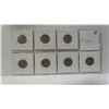 Image 5 : Complete Set of 7 U.S. World War II Silver Mercury Dimes. Includes 1939, 1940, 1941, 1942, 1943, 194