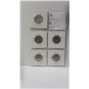 Image 4 : Lot of 5 U.S. World War II Silver Washington Quarters. Includes 1941, 1942, 1943, 1944 & 1945.