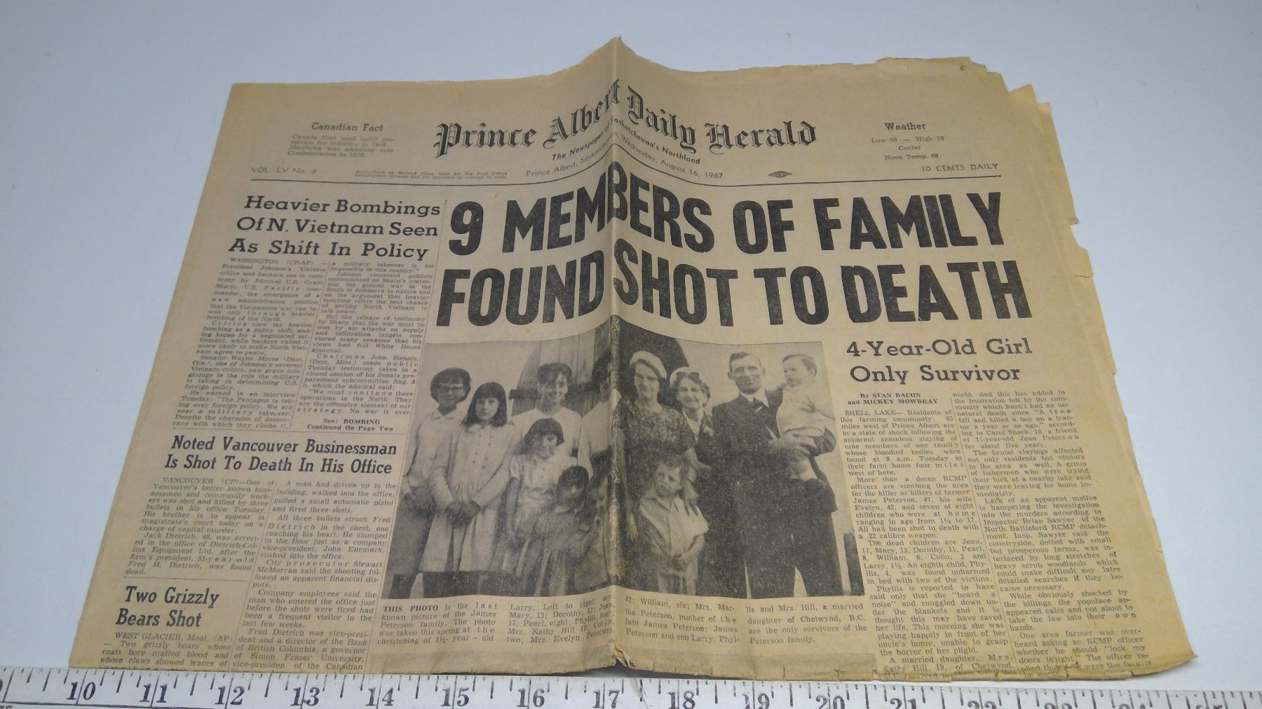 Shellake Massacre Shell Lake Massacre book & original newspaper