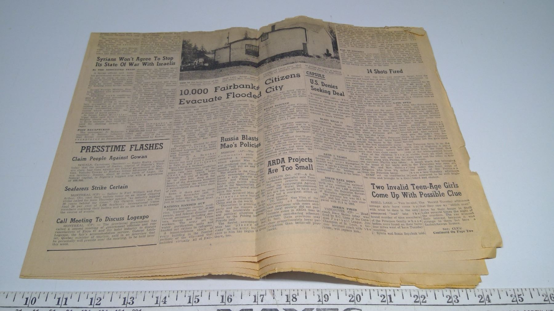 Shellake Massacre Shell Lake Massacre book & original newspaper