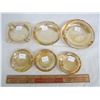 6 Marigold Carnival Ashtrays