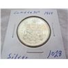 Image 1 : 1964 Canadian Silver Fifty Cent Piece