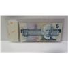 Image 4 : 1986 $5 RADAR. Thiessen-Crow signatures. GNB Prefix. Serial Number 3088803. BC-56b. F-12.