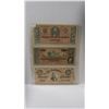 Image 1 : Set of 3 copies of Confederate States of America notes. Includes $1, $20 & $50 and date 1864. These 