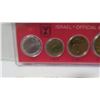 Image 6 : 1971 Israel 6-coin Official Mint Set. Housed in original case & box of issue.