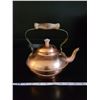 Image 1 : Brass Kettle with wooden handle 8.5" Tall Portugal