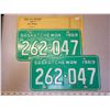 Image 1 : 2 Sask license plates 1969-1970 like new