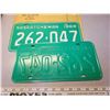 Image 2 : 2 Sask license plates 1969-1970 like new