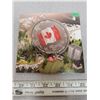 Image 2 : Canada 2015 25 dollar .999 silver painted flag in folder proof like