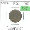 Image 1 : U.S. 1936 Indian Head nickel V.F.