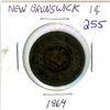 Image 1 : New Brunswick 1864 1 cent coin