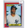 Image 1 : Topps 1990 Deion Sanders Yankees rookie card mint