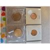 Image 3 : Four Canadian one cent 1¢ and four nickel/bronze loonie coins