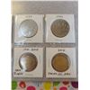 Image 4 : Six Canadian nickel dollar & two nickel/bronze loonie coins