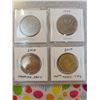 Image 3 : Five Canadian nickel dollars and three nickel/bronze loonie coins