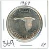 Image 1 : 1967 Canadian silver dollar
